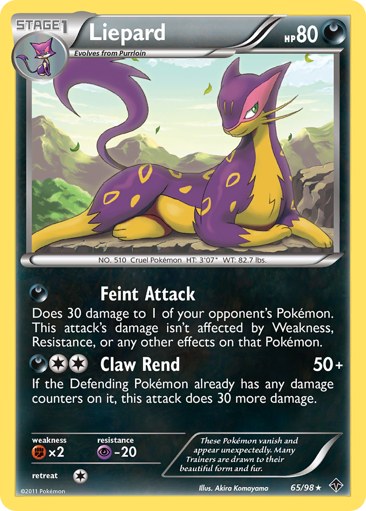 Liepard (65/98) [Black & White: Emerging Powers] - Destination Retro