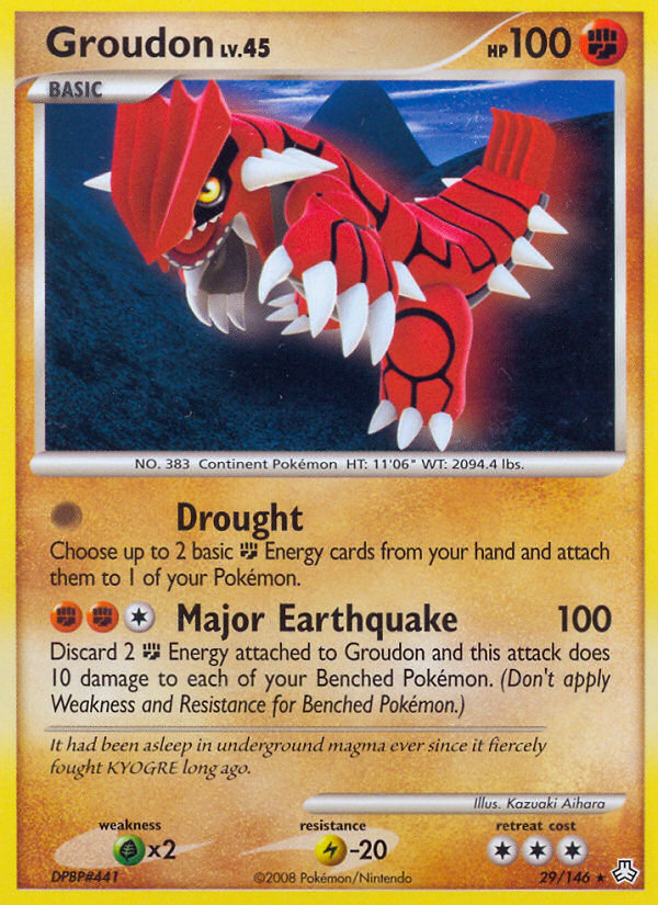 Groudon (29/146) [Diamond & Pearl: Legends Awakened] - Destination Retro