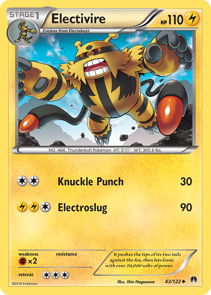 Electivire (43/122) [XY: BREAKpoint] - Destination Retro