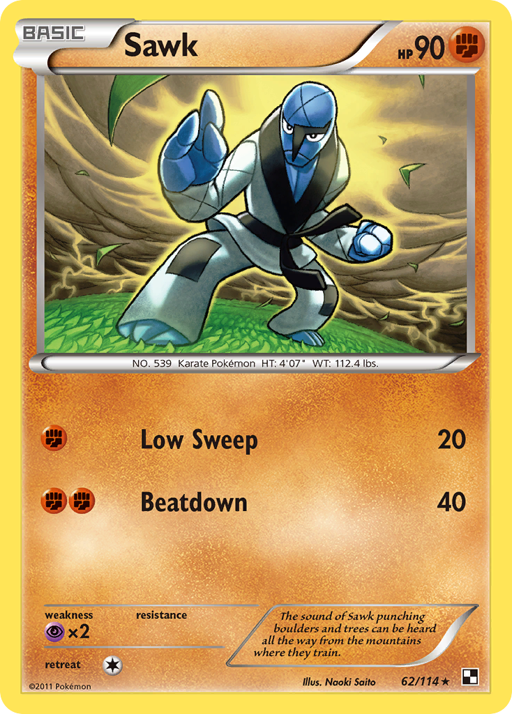 Sawk (62/114) [Black & White: Base Set] - Destination Retro