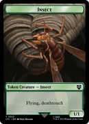 Elf Warrior // Insect Double Sided Token [The Lord of the Rings: Tales of Middle-Earth Commander Tokens] - Destination Retro