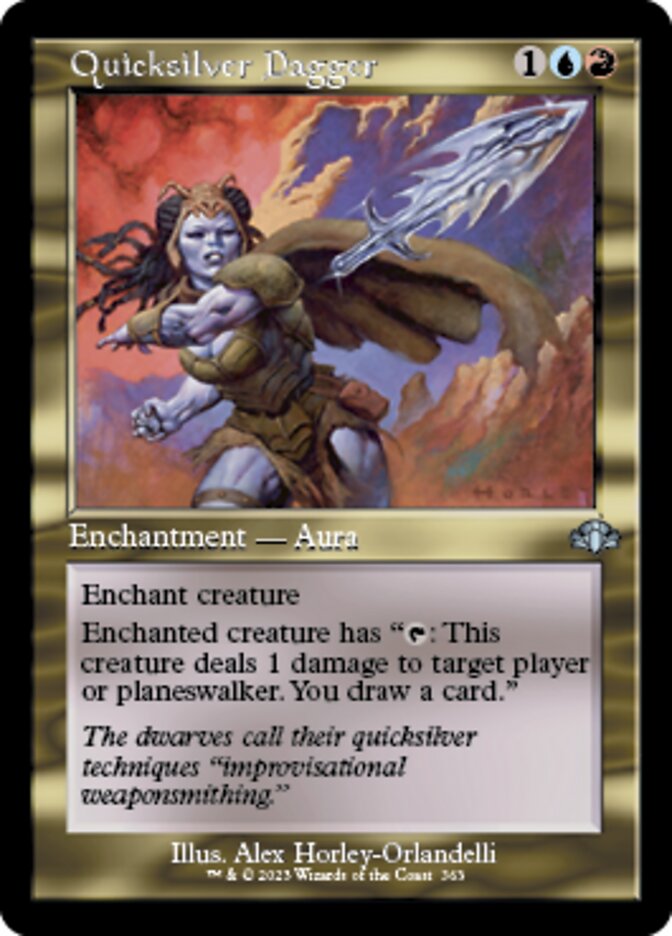 Quicksilver Dagger (Retro) [Dominaria Remastered] - Destination Retro