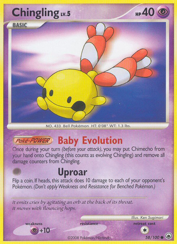 Chingling (58/100) [Diamond & Pearl: Majestic Dawn] - Destination Retro
