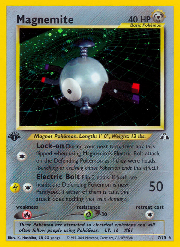 Magnemite (7/75) [Neo Discovery 1st Edition] - Destination Retro