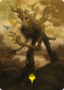 Treefolk Token Art Card (Gold-Stamped Signature) [The Lord of the Rings: Tales of Middle-earth Art Series] - Destination Retro