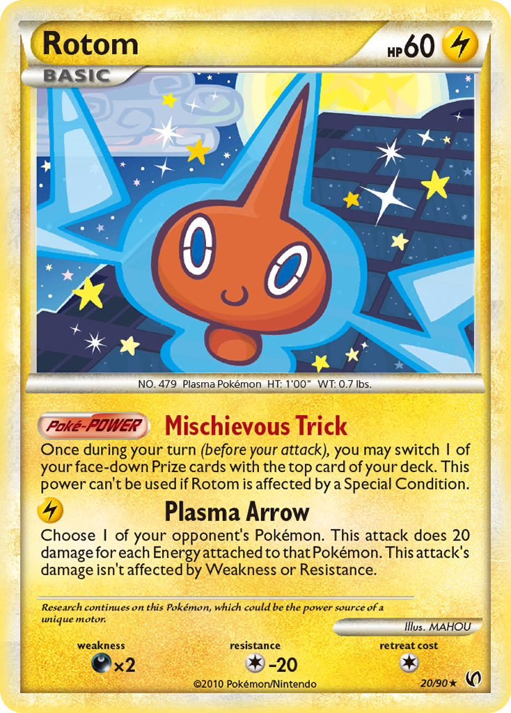 Rotom (20/90) [HeartGold & SoulSilver: Undaunted] - Destination Retro