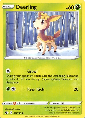 Deerling (011/198) [Sword & Shield: Chilling Reign] - Destination Retro