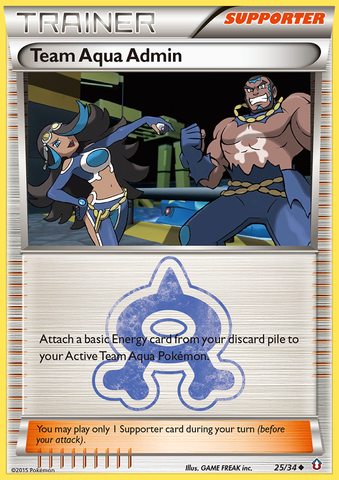 Team Aqua Admin (25/34) [XY: Double Crisis] - Destination Retro