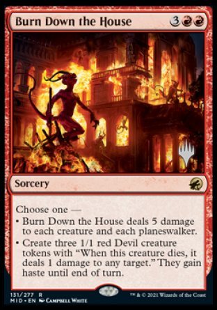 Burn Down the House (Promo Pack) [Innistrad: Midnight Hunt Promos] - Destination Retro