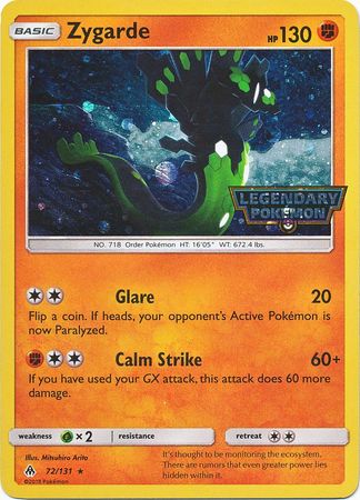 Zygarde (72/131) (Cosmos Holo) [Sun & Moon: Forbidden Light] - Destination Retro