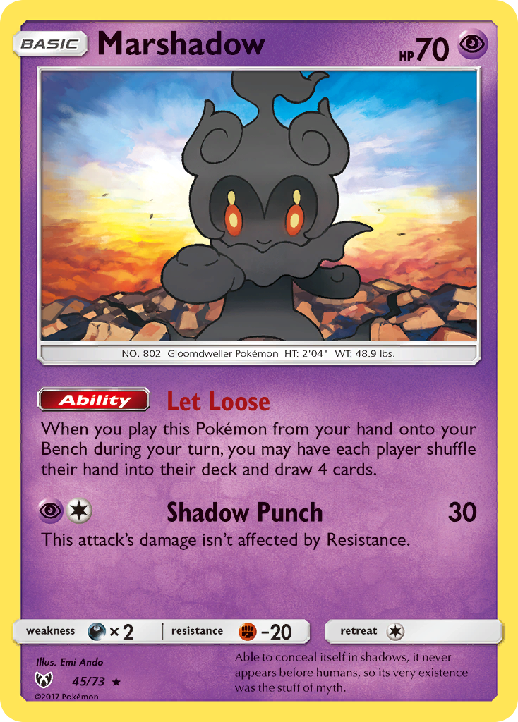Marshadow (45/73) [Sun & Moon: Shining Legends] - Destination Retro