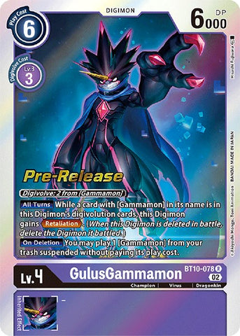 GulusGammamon [BT10-078] [Xros Encounter Pre-Release Cards] - Destination Retro