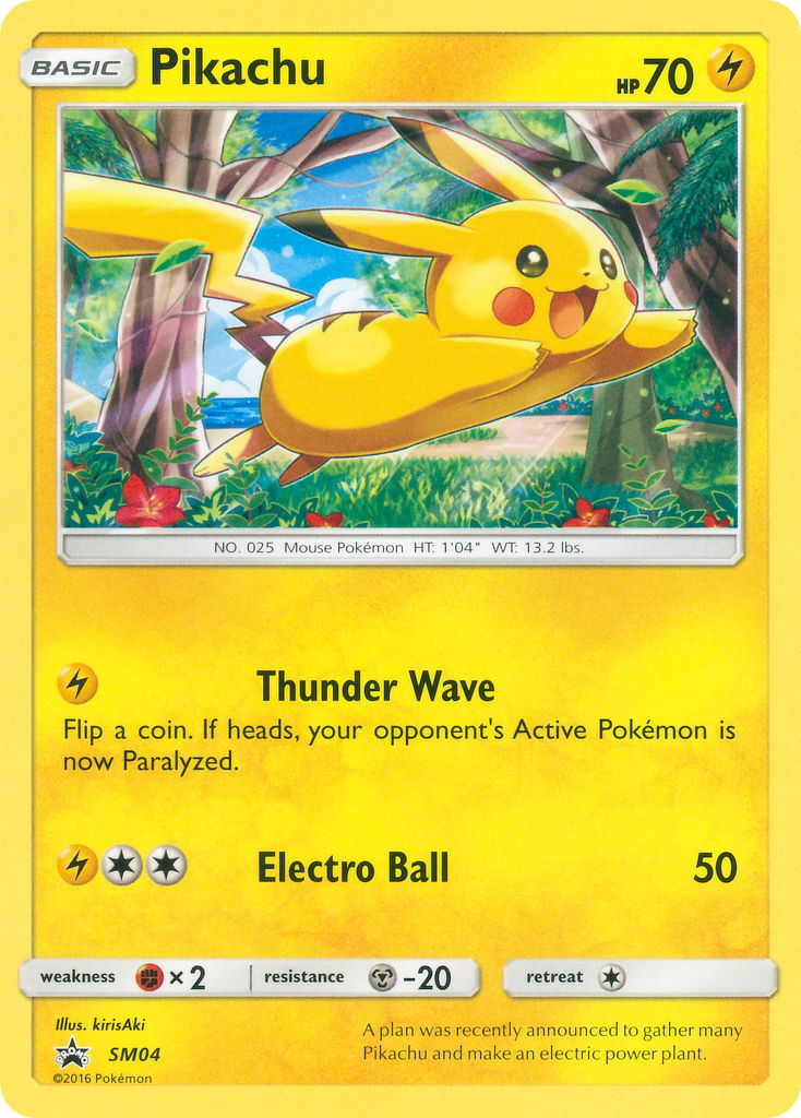 Pikachu (SM04) (Target Non Holo) [Sun & Moon: Black Star Promos] - Destination Retro