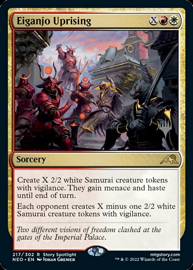 Eiganjo Uprising (Promo Pack) [Kamigawa: Neon Dynasty Promos] - Destination Retro