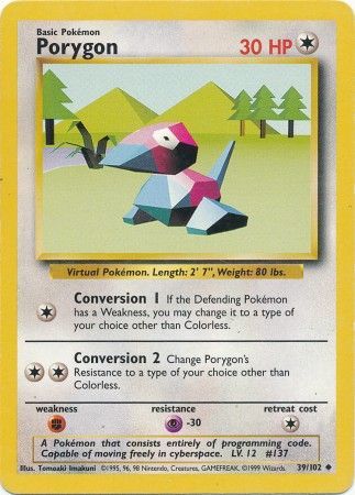 Porygon (39/102) [Base Set Unlimited] - Destination Retro