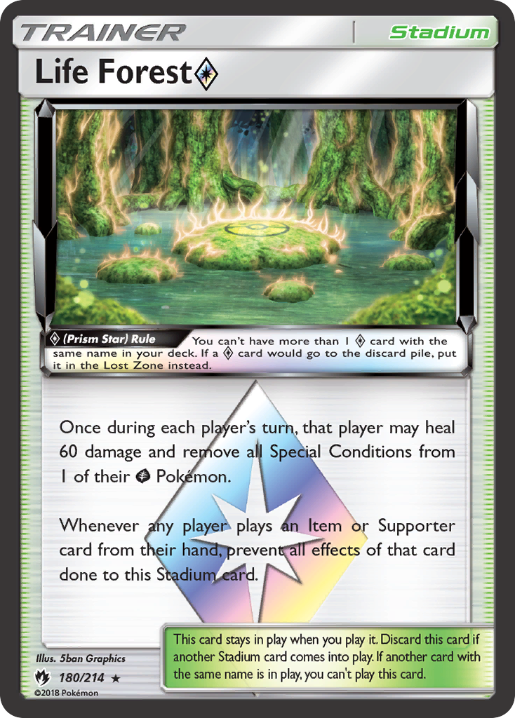Life Forest (Prism Star) (180/214) [Sun & Moon: Lost Thunder] - Destination Retro