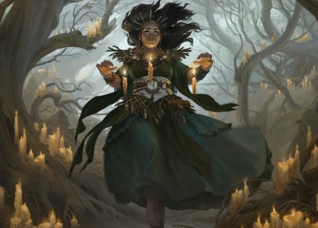 Candlegrove Witch 1 Art Card [Innistrad: Midnight Hunt Art Series] - Destination Retro