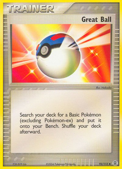Great Ball (92/112) [EX: FireRed & LeafGreen] - Destination Retro