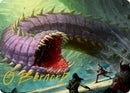 Purple Worm Art Card (Gold-Stamped Signature) [Dungeons & Dragons: Adventures in the Forgotten Realms Art Series] - Destination Retro