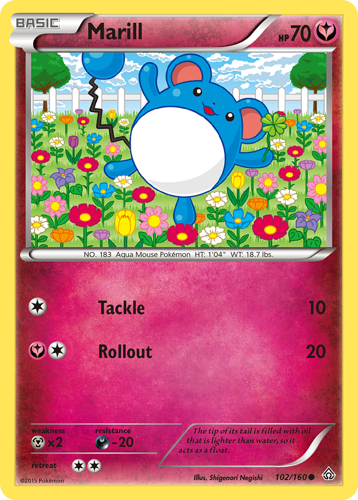Marill (102/160) [XY: Primal Clash] - Destination Retro