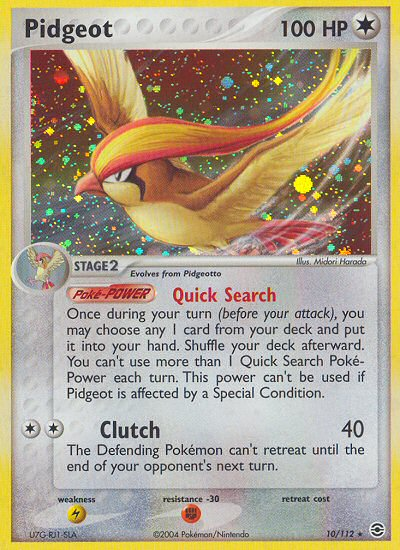 Pidgeot (10/112) [EX: FireRed & LeafGreen] - Destination Retro