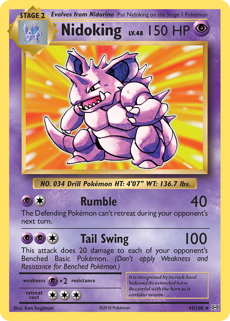 Nidoking (45/108) [XY: Evolutions] - Destination Retro