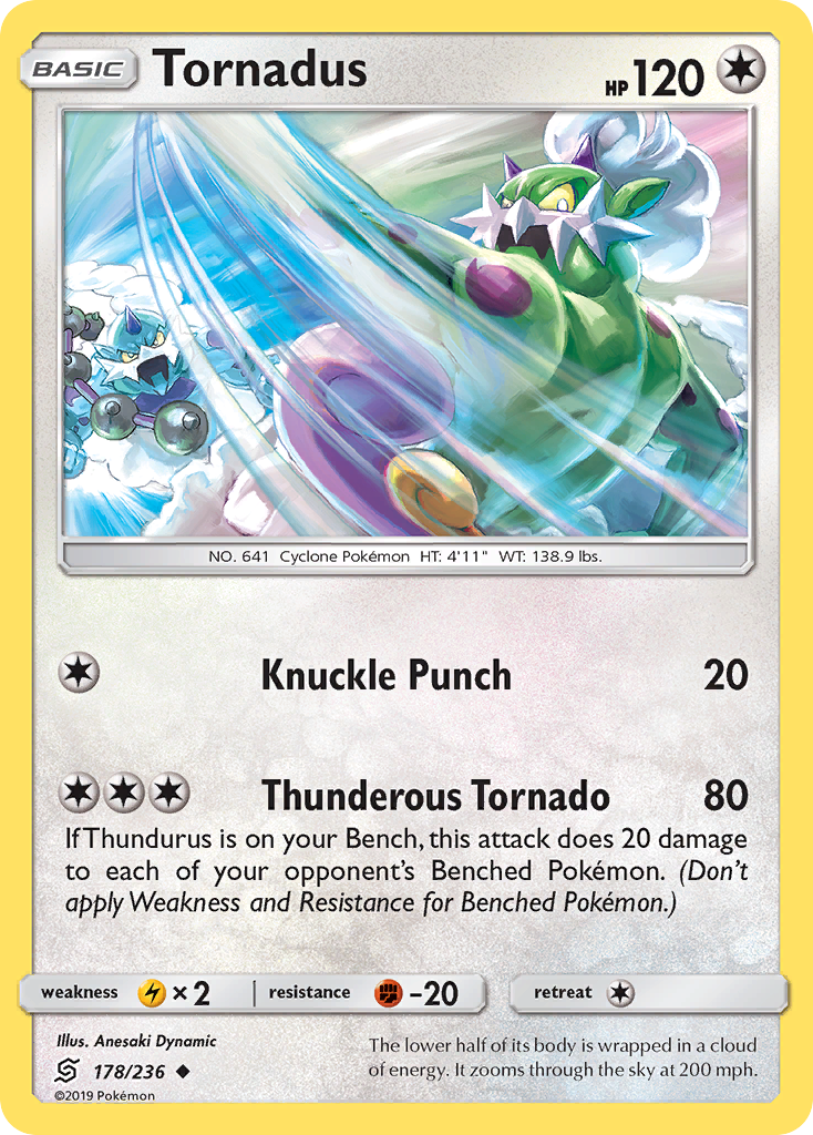Tornadus (178/236) [Sun & Moon: Unified Minds] - Destination Retro