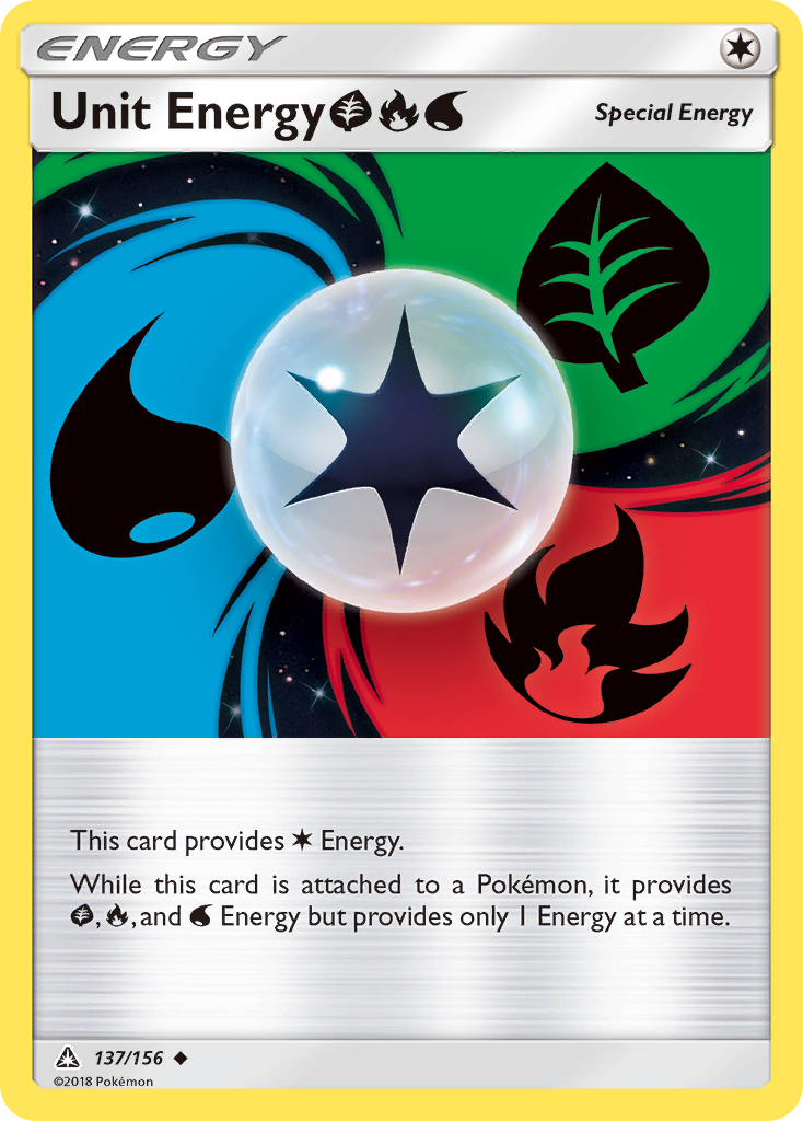 Unit Energy (137/156) (Grass, Fire, Water) [Sun & Moon: Ultra Prism] - Destination Retro