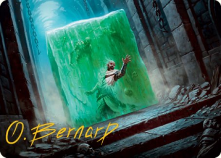 Gelatinous Cube Art Card (Gold-Stamped Signature) [Dungeons & Dragons: Adventures in the Forgotten Realms Art Series] - Destination Retro