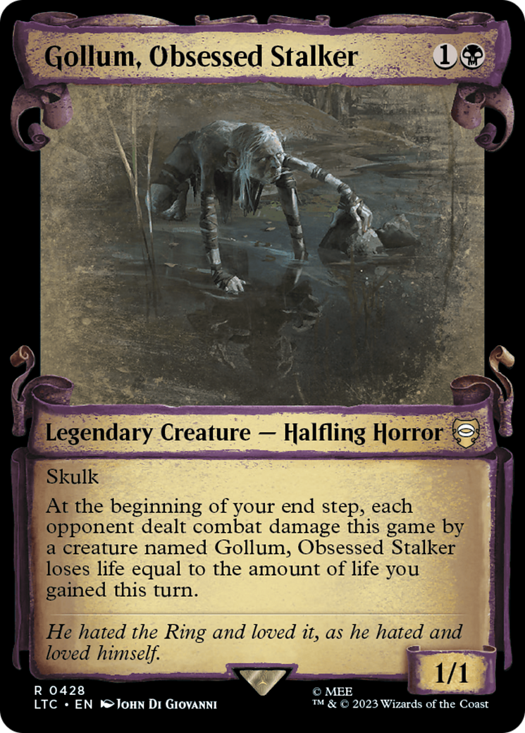 Gollum, Obsessed Stalker [The Lord of the Rings: Tales of Middle-Earth Commander Showcase Scrolls] - Destination Retro