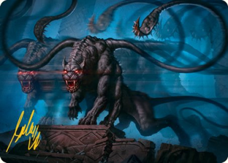 Displacer Beast Art Card (Gold-Stamped Signature) [Dungeons & Dragons: Adventures in the Forgotten Realms Art Series] - Destination Retro