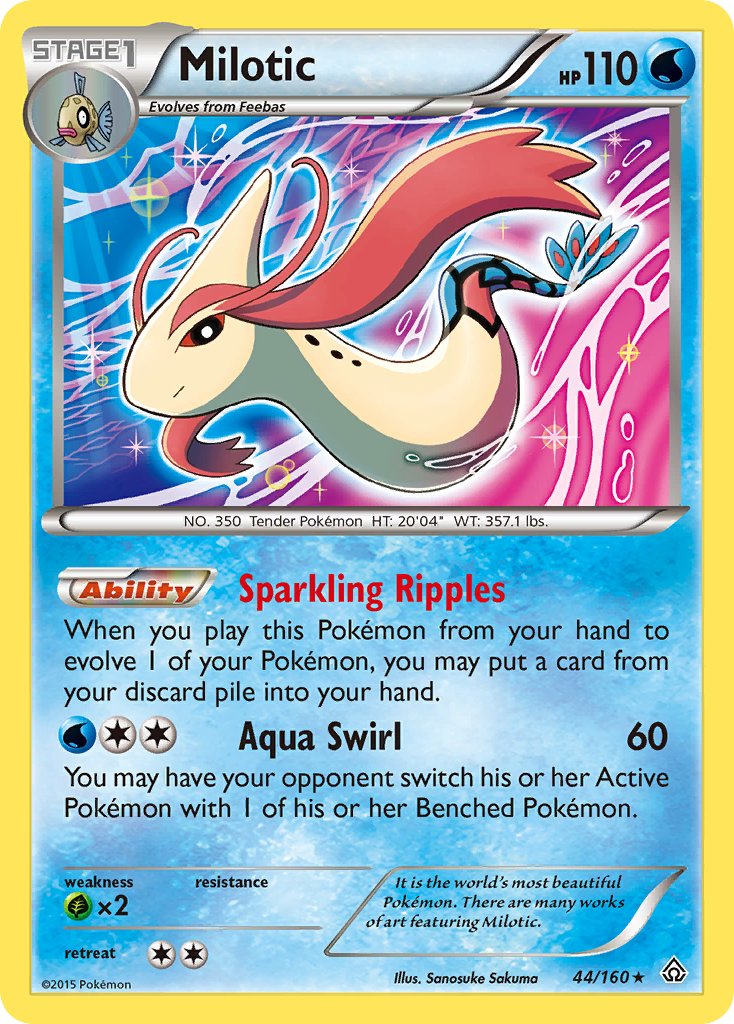 Milotic (44/160) (Theme Deck Exclusive) [XY: Primal Clash] - Destination Retro