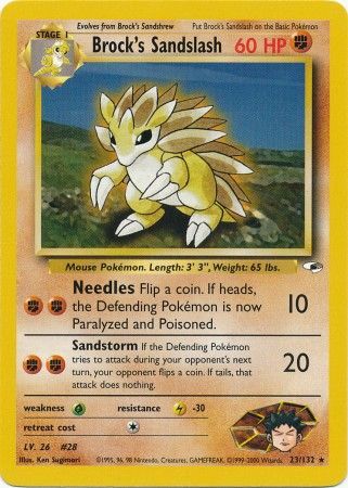 Brock's Sandslash (23/132) [Gym Heroes Unlimited] - Destination Retro