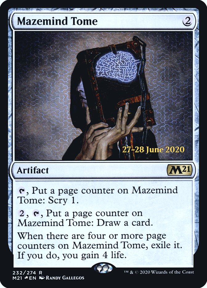 Mazemind Tome  [Core Set 2021 Prerelease Promos] - Destination Retro