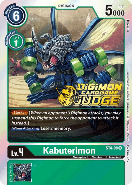 Kabuterimon [ST4-08] (Judge Pack 1) [Starter Deck: Giga Green Promos] - Destination Retro