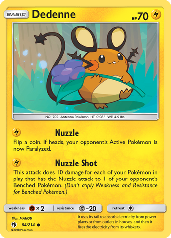 Dedenne (84/214) [Sun & Moon: Lost Thunder] - Destination Retro