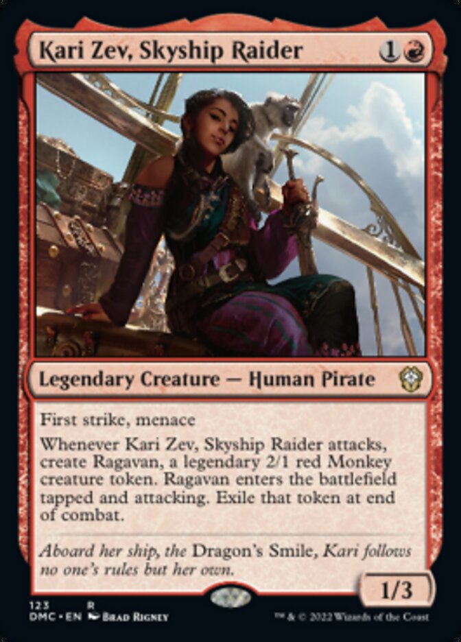 Kari Zev, Skyship Raider [Dominaria United Commander] - Destination Retro