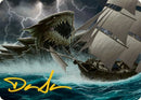 Dragon Turtle Art Card (Gold-Stamped Signature) [Dungeons & Dragons: Adventures in the Forgotten Realms Art Series] - Destination Retro