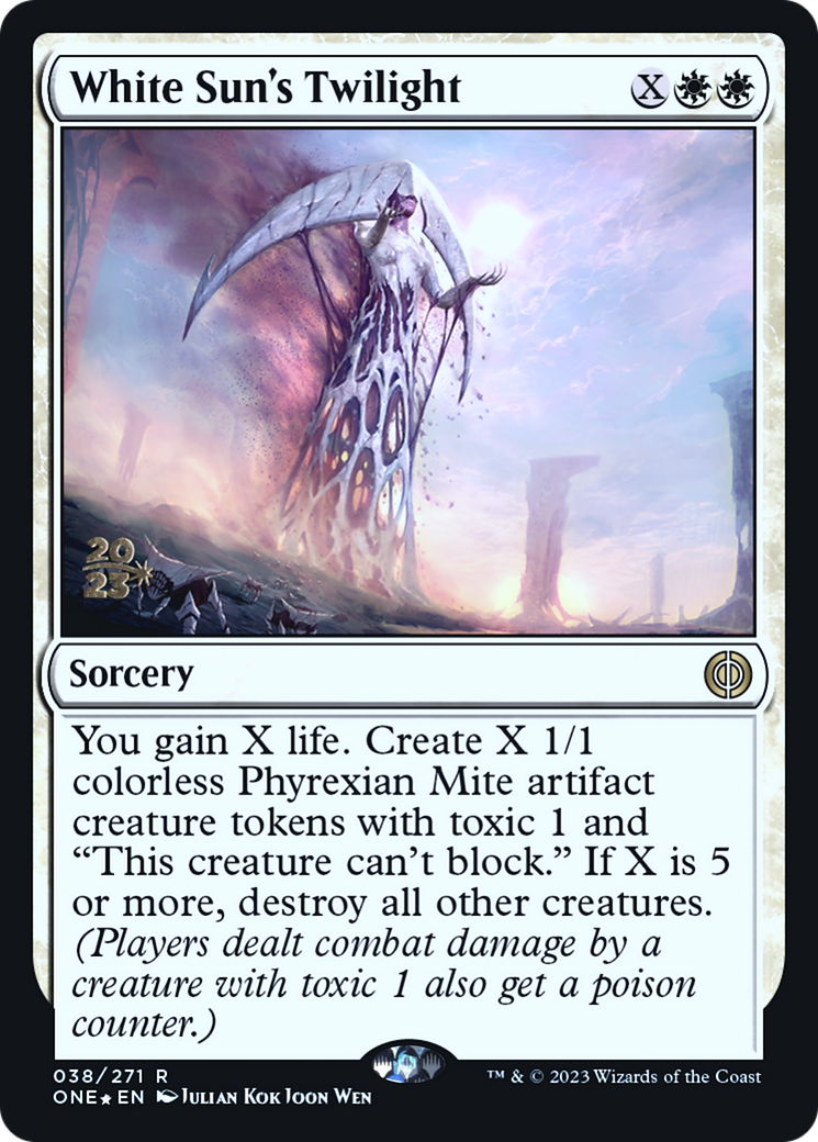 White Sun's Twilight [Phyrexia: All Will Be One Prerelease Promos] - Destination Retro