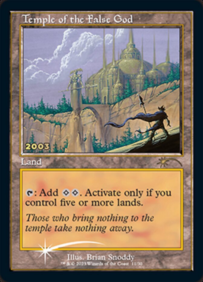 Temple of the False God [30th Anniversary Promos] - Destination Retro