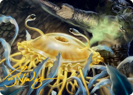 Flumph Art Card (Gold-Stamped Signature) [Dungeons & Dragons: Adventures in the Forgotten Realms Art Series] - Destination Retro