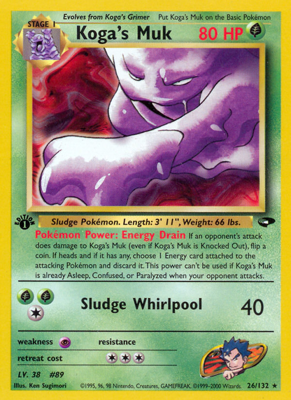 Koga's Muk (26/132) [Gym Challenge 1st Edition] - Destination Retro