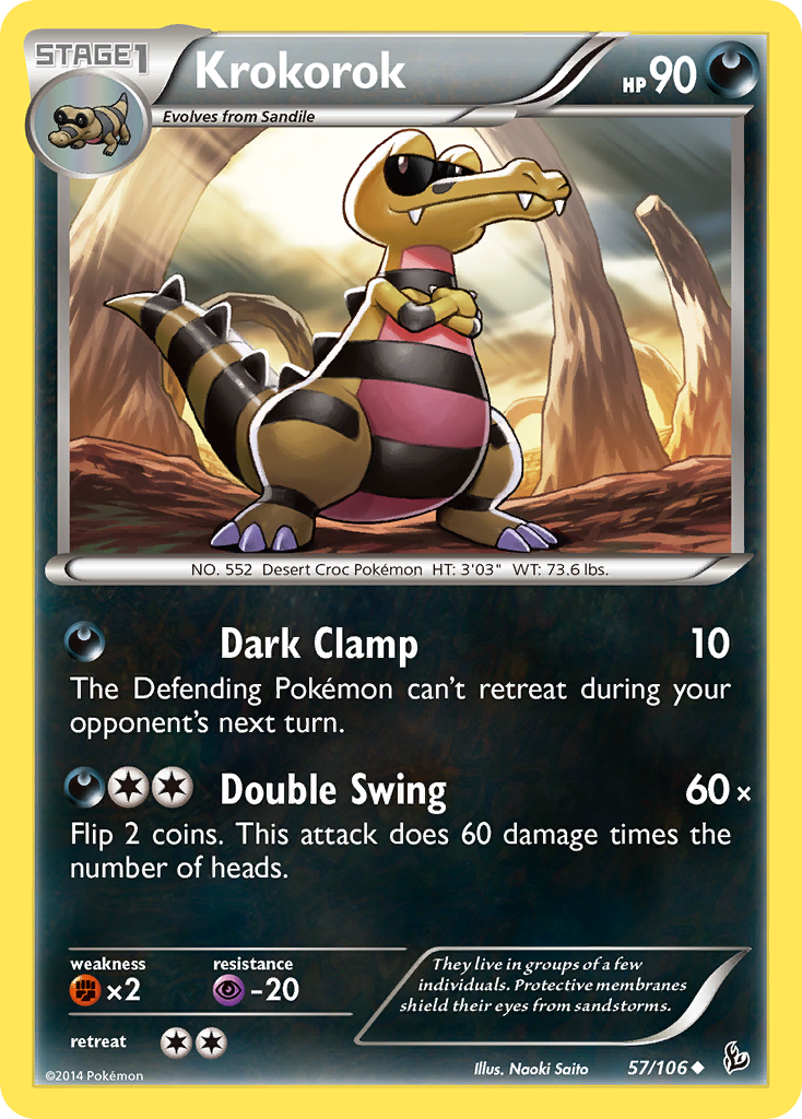 Krokorok (57/106) [XY: Flashfire] - Destination Retro