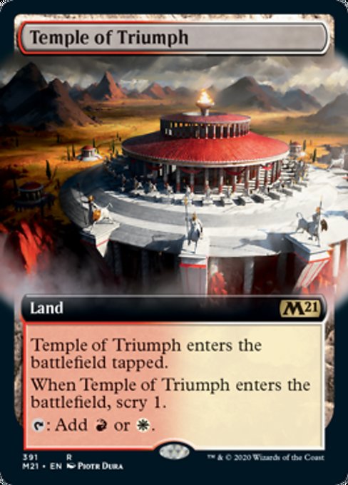 Temple of Triumph (Extended Art) [Core Set 2021] - Destination Retro