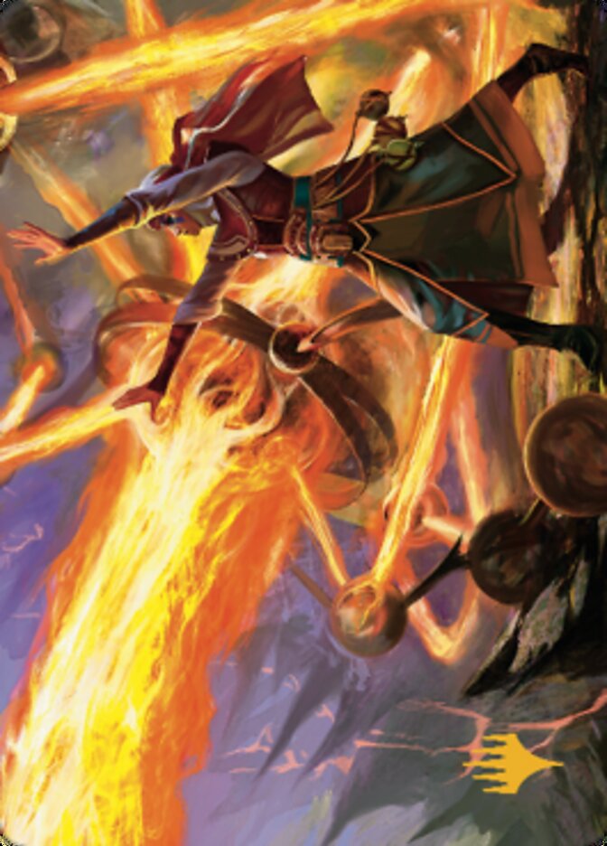 Ghitu Amplifier Art Card (Gold-Stamped Signature) [Dominaria United Art Series] - Destination Retro