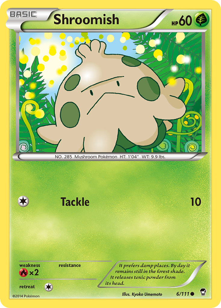Shroomish (6/111) [XY: Furious Fists] - Destination Retro