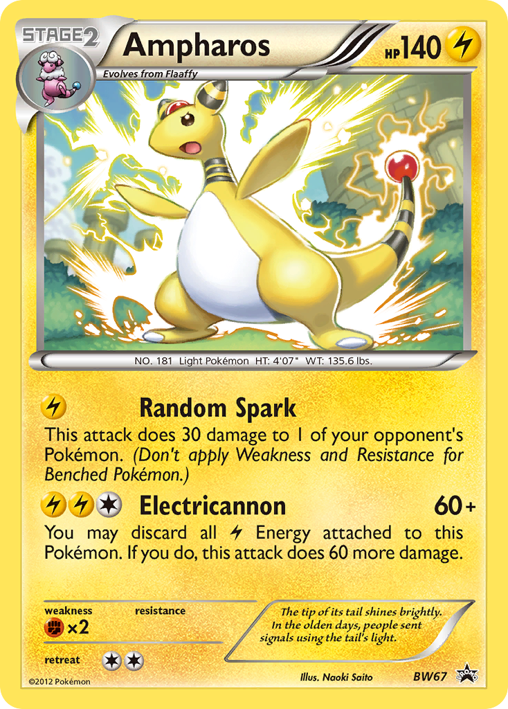 Ampharos (BW67) [Black & White: Black Star Promos] - Destination Retro