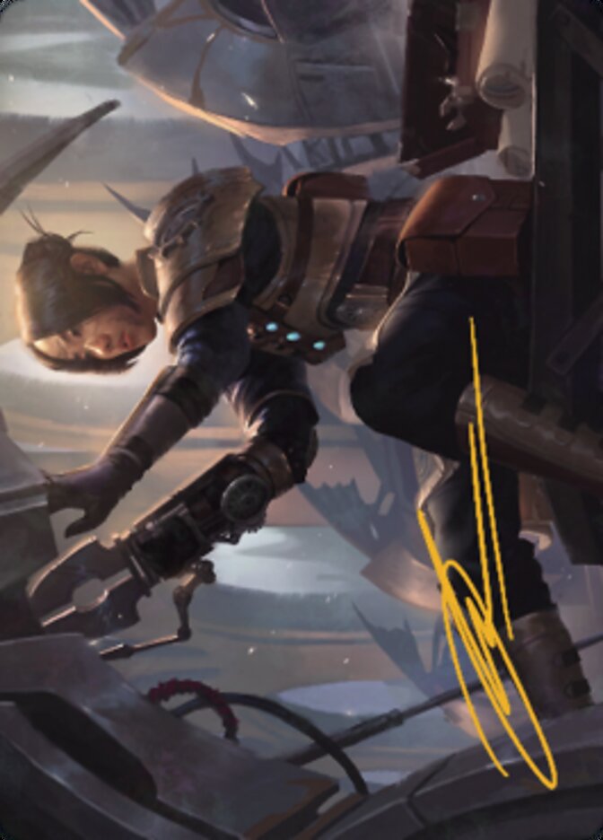 Thopter Mechanic Art Card (Gold-Stamped Signature) [The Brothers' War Art Series] - Destination Retro