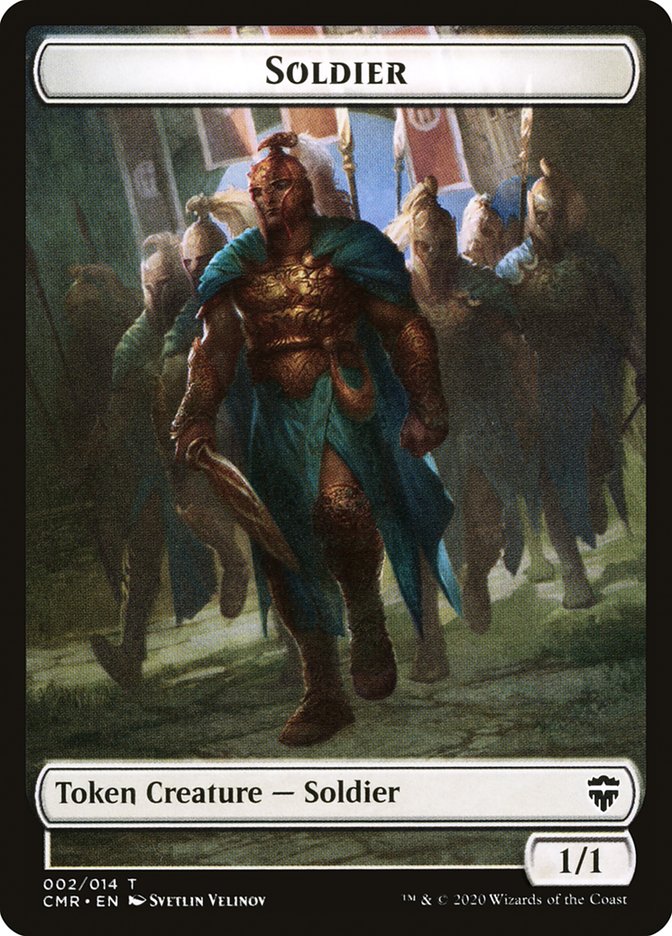 Dragon // Soldier Token [Commander Legends Tokens] - Destination Retro