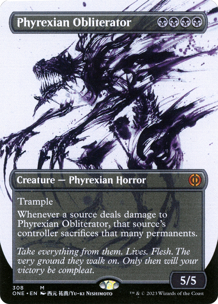 Phyrexian Obliterator (Borderless Ichor) [Phyrexia: All Will Be One] - Destination Retro